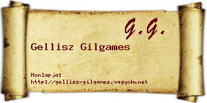 Gellisz Gilgames névjegykártya